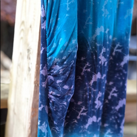 ANM Blue Maxi Dress Racer Back Size Medium - Picture 6 of 6